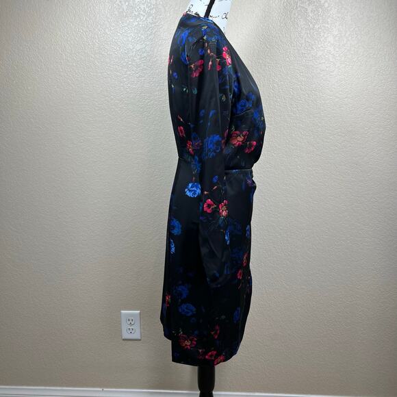 I.N.C. International Concepts Women Printed Surplice V-Neck Long-Sleeve Dress M - Picture 11 of 11